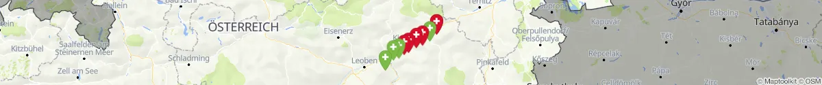 Kartenansicht für Apotheken-Notdienste in der Nähe von Sankt Barbara im Mürztal (Bruck-Mürzzuschlag, Steiermark)